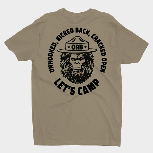 “Let’s Camp” Bigfoot Camping Tee