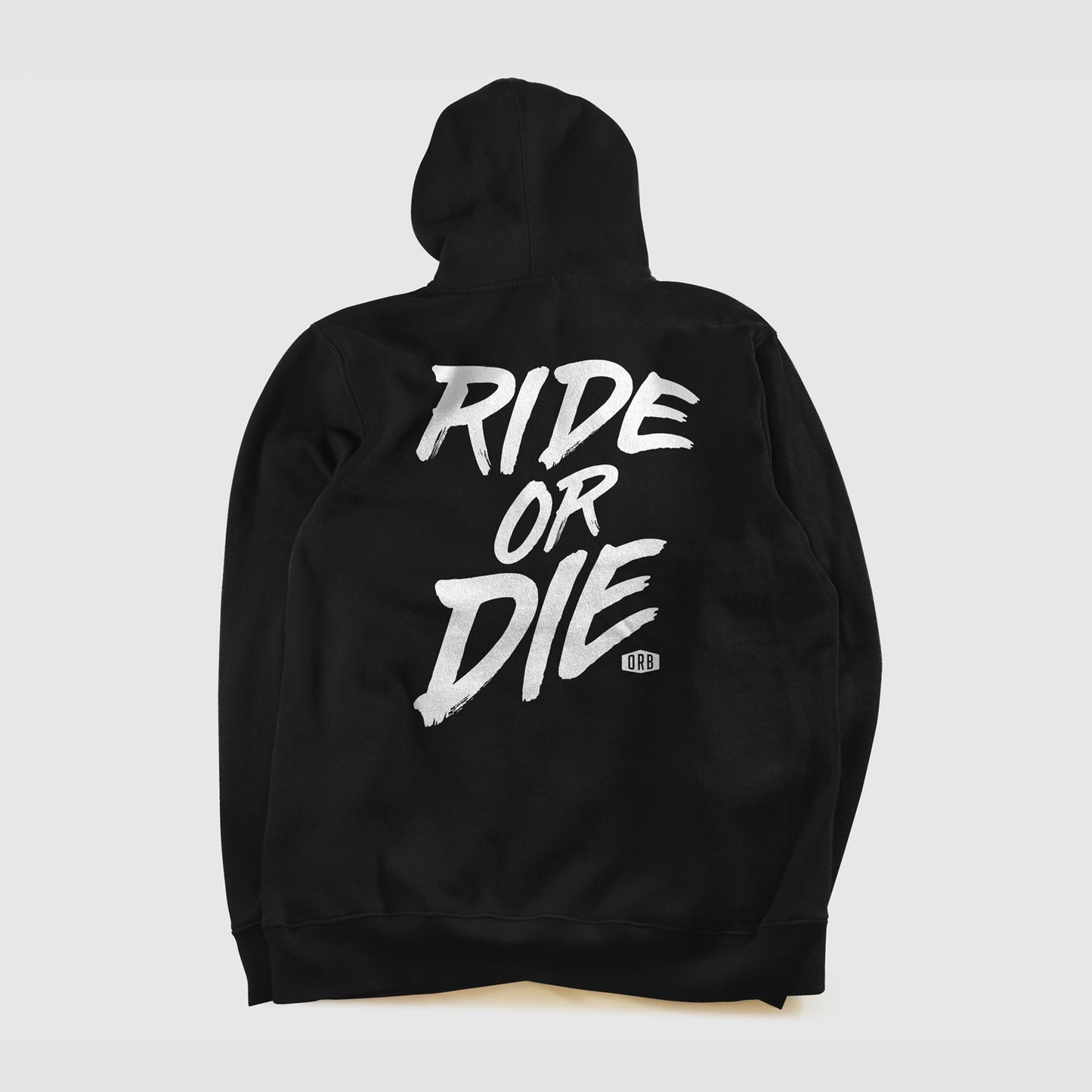 Printed Black Hoodie
