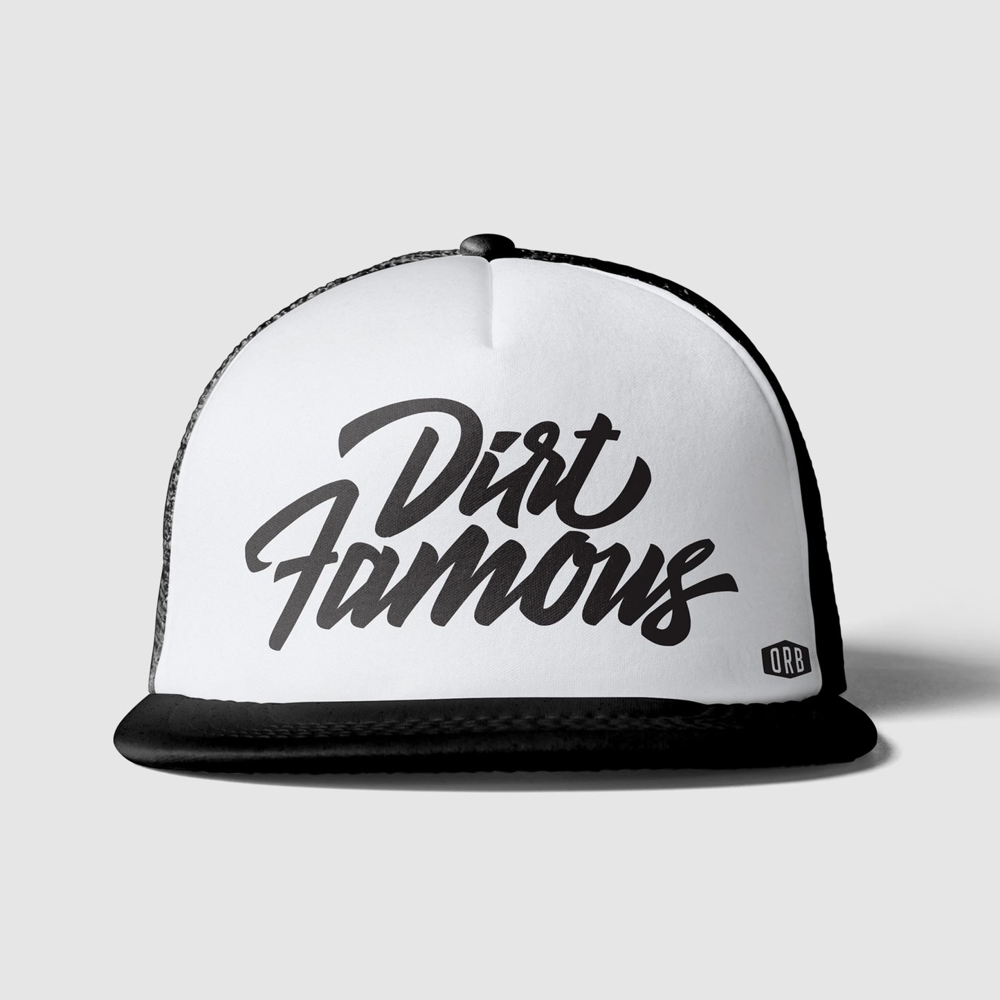 Dirt Famous - White Trucker Hat