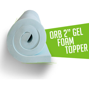 2" Gel Memory Foam Mattress Topper | Off-Road Bedding