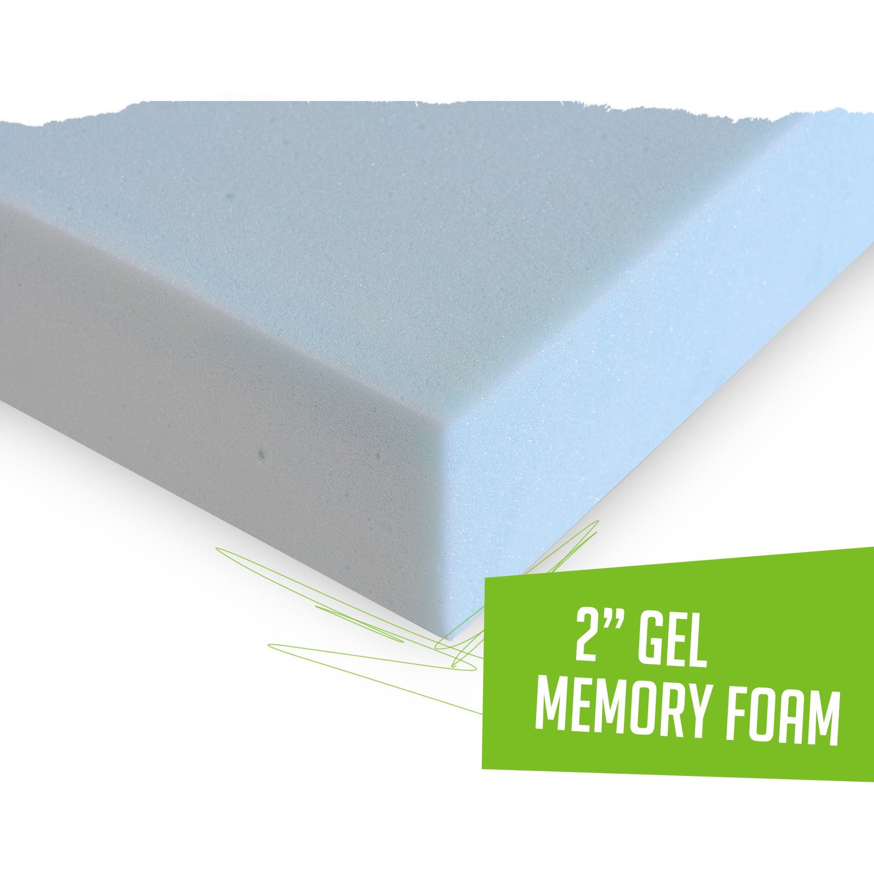 2" Gel Memory Foam Mattress Topper | Off-Road Bedding